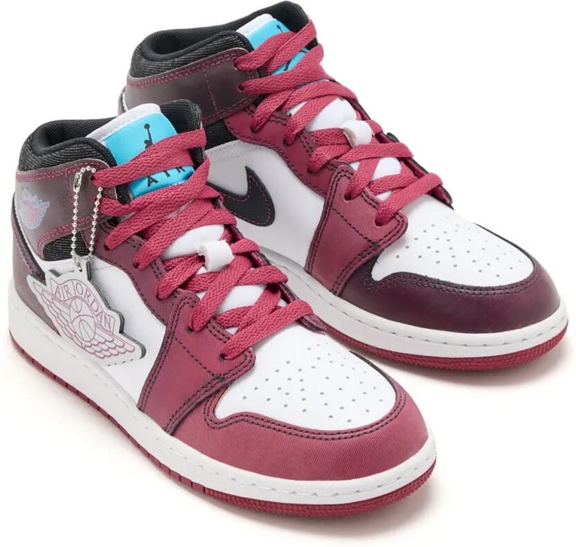 Nike Kids Air Jordan 1 Mid SE sneakers Zwart