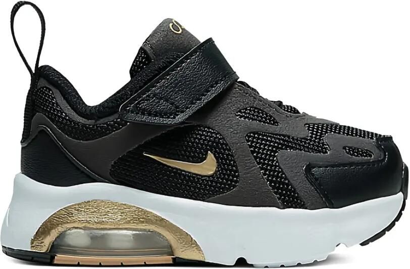 Nike Kids Air Max 200 "Black Metallic Gold White Pure Platinum" sneakers Zwart