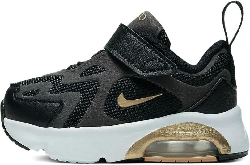 Nike Kids Air Max 200 "Black Metallic Gold White Pure Platinum" sneakers Zwart - Foto 3