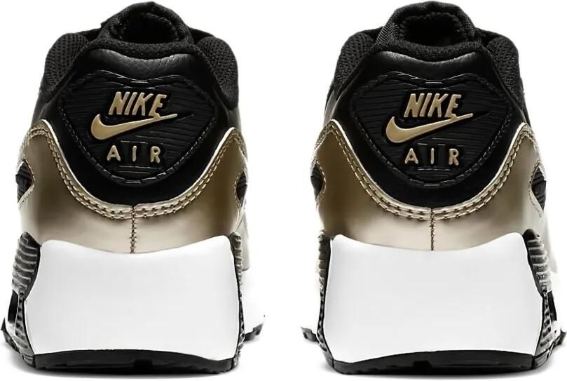 Nike Kids Air Max 90 LTR "Metallic Gold" sneakers Zwart - Foto 3