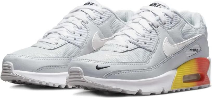 Nike Kids Air Max 90 "Pure Platinum Cosmic Clay Lightning White" sneakers Wit