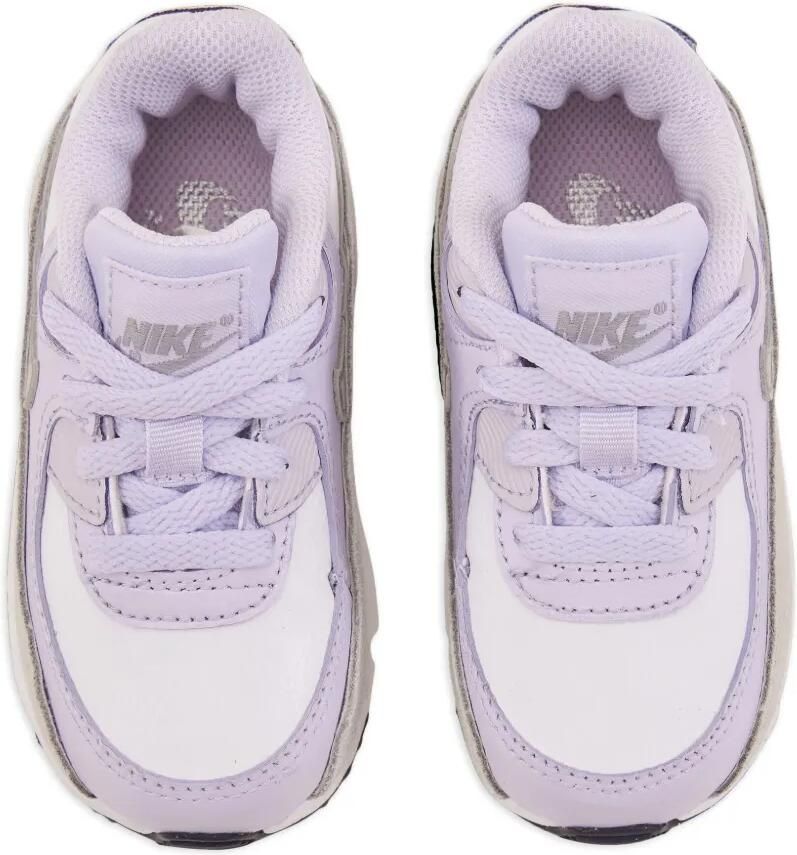 Nike Kids Air Max 90 sneakers White Violet Frost Pure Platinum Metallic Silver - Foto 2