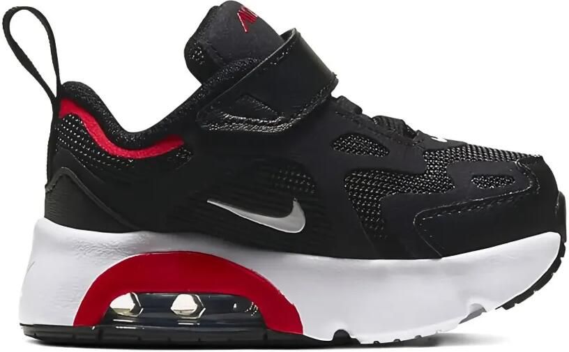 Nike Kids Air Max Plus "Black White University Red" sneakers Zwart