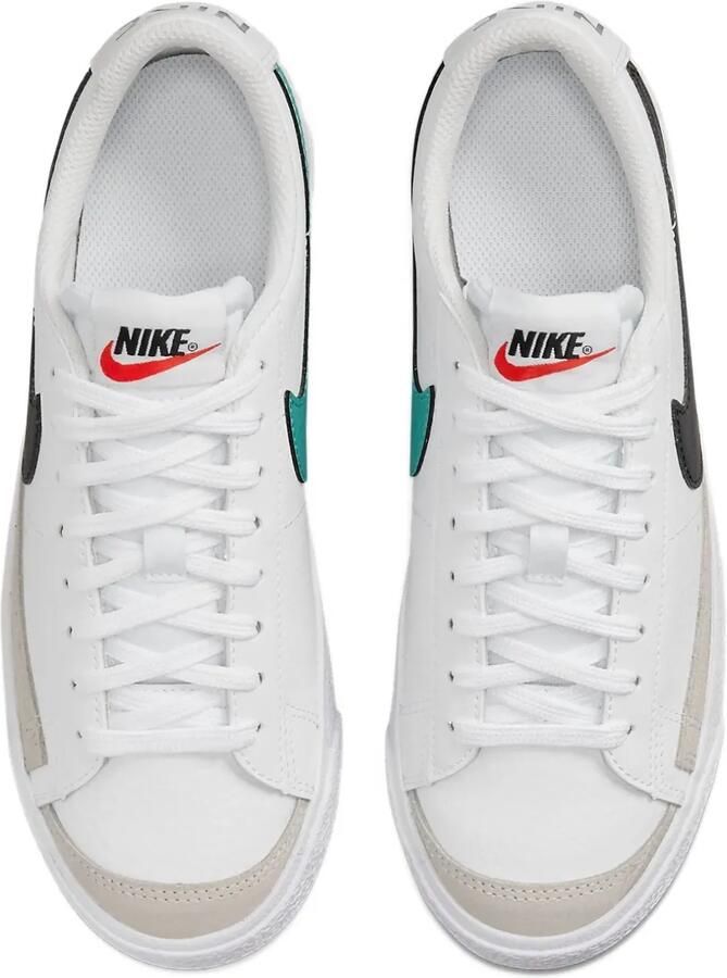 Nike Kids Blazer 77 Low "White Black Washed Teal" sneakers Wit - Foto 2