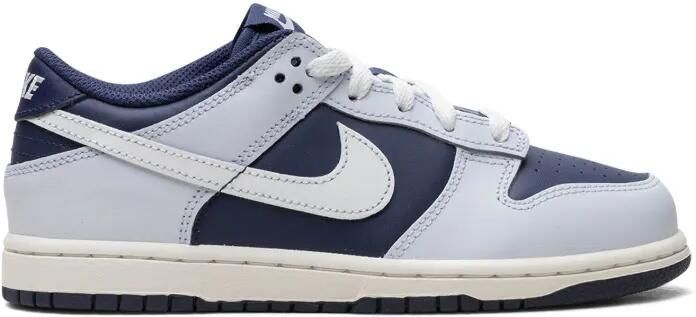 Nike Kids Dunk Low "Football Grey Midnight Navy Summit White" sneakers Blauw