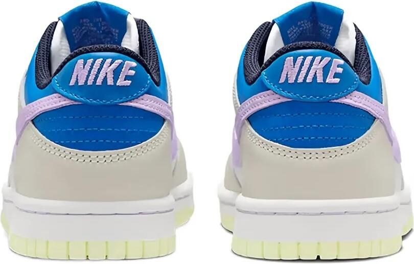 Nike Kids Dunk Low "Khaki Blue Pink" sneakers Beige - Foto 4