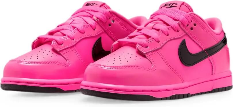 Nike Kids Dunk Low lakleren sneakers Roze