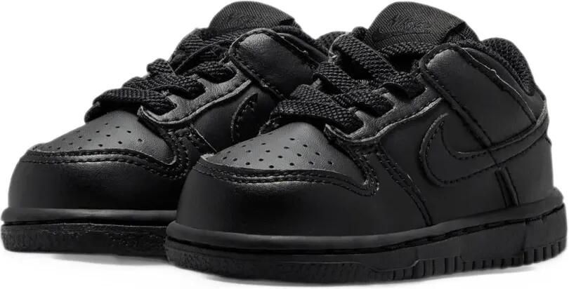 Nike Kids Dunk Low logo-detail sneakers Zwart