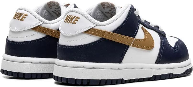 Nike Kids Dunk Low "Midnight Navy Wheat" sneakers Wit - Foto 3