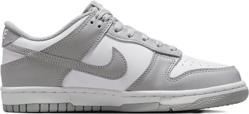 Nike Kids Dunk Low "White Light Smoke Grey" sneakers Wit