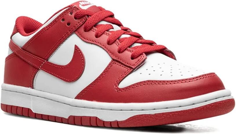 Nike Kids Dunk Low "White University Red" sneakers Rood