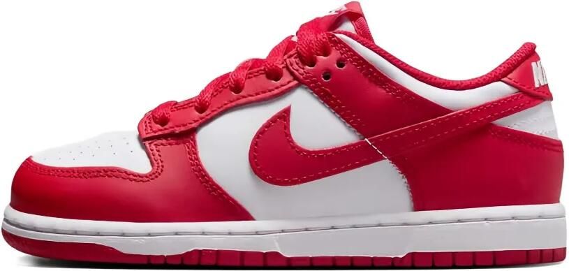 Nike Kids Dunk Low "White University Red" sneakers Rood