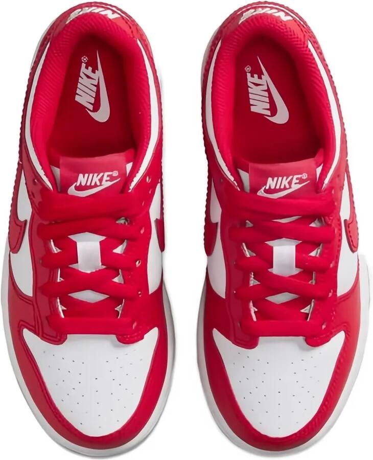 Nike Kids Dunk Low "White University Red" sneakers Rood - Foto 2