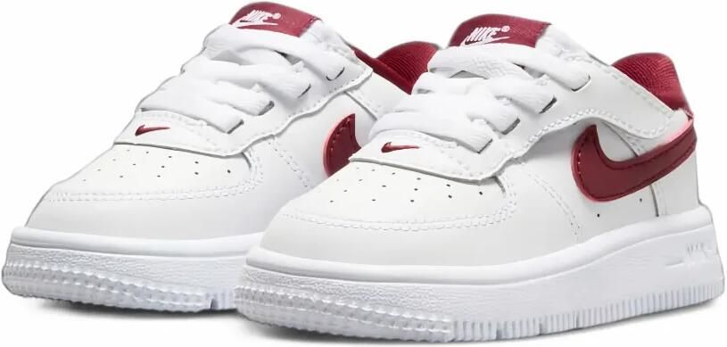 Nike Kids Force 1 Low EasyOn touch-strap sneakers Wit