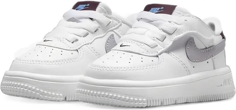 Nike Kids Force 1 Low EasyOn touch-strap sneakers Wit