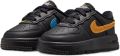 Nike Kids Force 1 Low logo-detail sneakers Zwart - Zwart