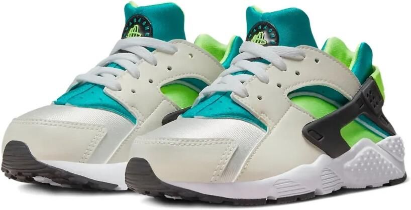 Nike Kids Huarache Run "Bright Spruce Volt" sneakers Wit - Foto 4