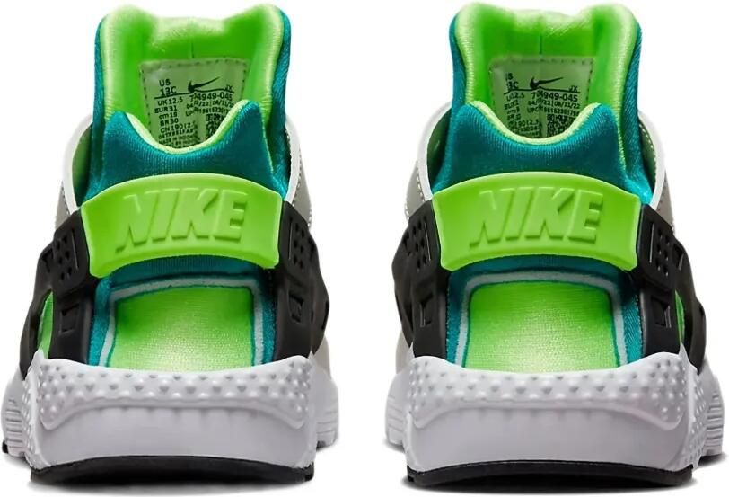 Nike Kids Huarache Run "Bright Spruce Volt" sneakers Wit - Foto 3