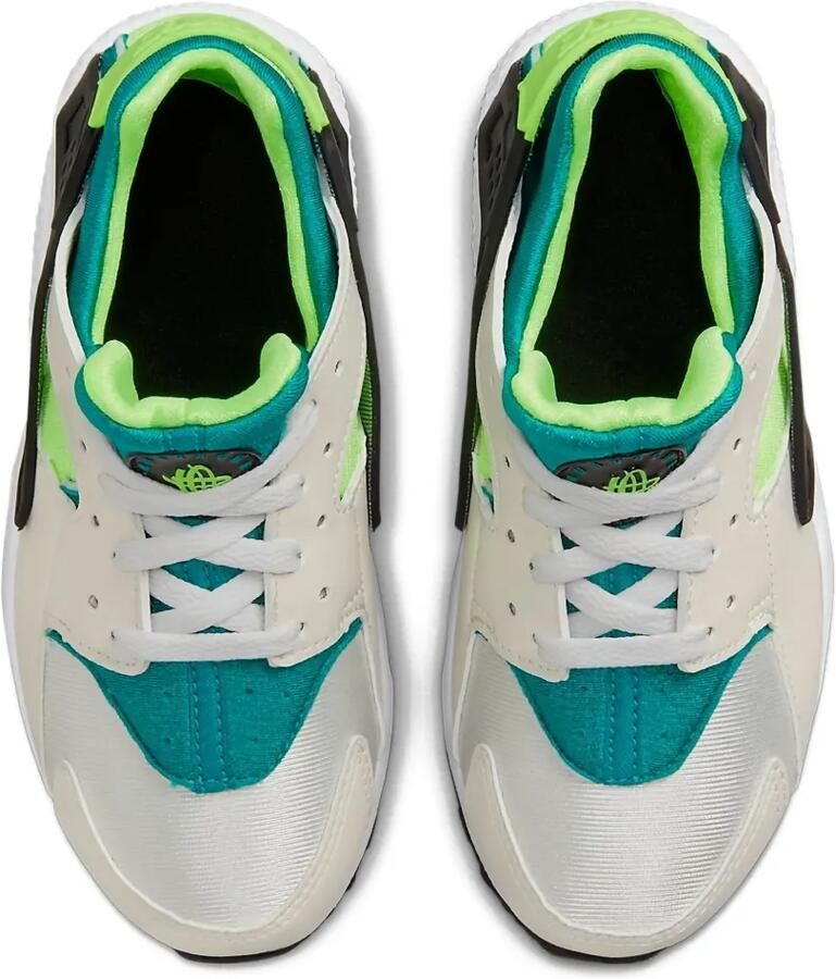 Nike Kids Huarache Run "Bright Spruce Volt" sneakers Wit - Foto 2