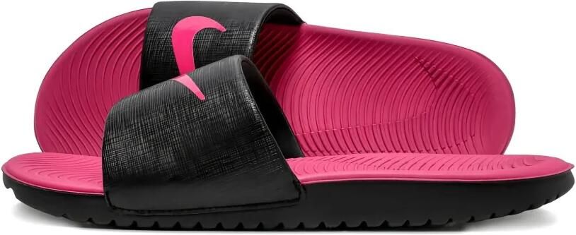 Nike Kids Kawa "Black Pink" slippers Zwart - Foto 4