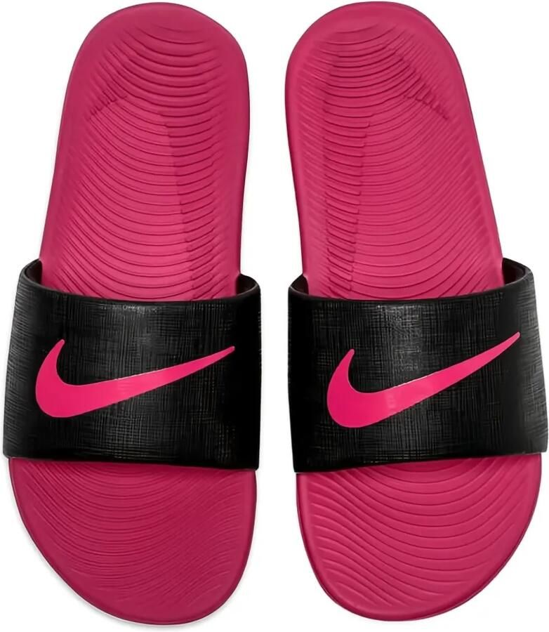 Nike Kids Kawa "Black Pink" slippers Zwart - Foto 2