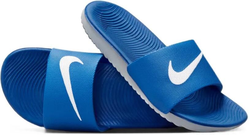 Nike Kids Kawa slippers met logo-print Blauw - Foto 2