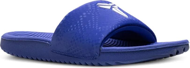 Nike Kids Kobe Kawa slippers met slangen-effect Blauw