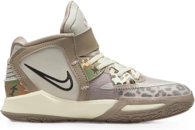 Nike Kids Kyrie Infinity sneakers met luipaardprint Beige