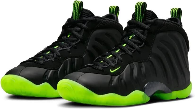 Nike Kids Little Posite One "Black Volt" sneakers Zwart - Foto 2