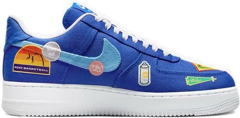 Nike Kids Low-top sneakers met patchdetail Blauw
