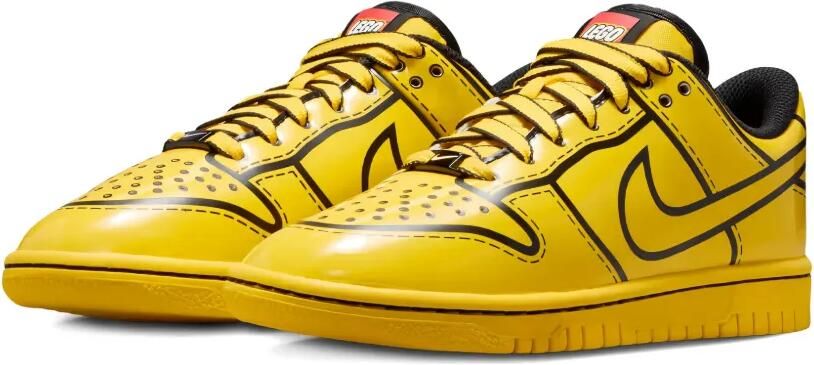 Nike Kids x LEGO Dunk Low sneakers met veters Geel