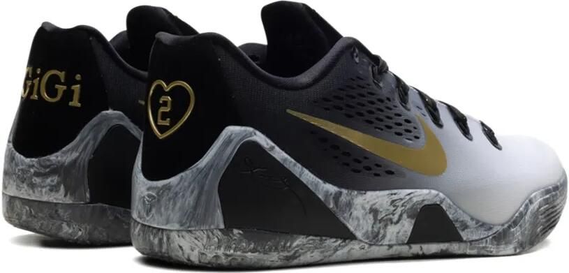 Nike Kobe 9 Elite Low EM Protro "Black Metallic Gold Black" sneakers Zwart - Foto 3