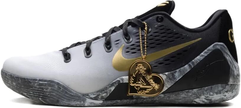 Nike Kobe 9 Elite Low EM Protro "Black Metallic Gold Black" sneakers Zwart - Foto 4
