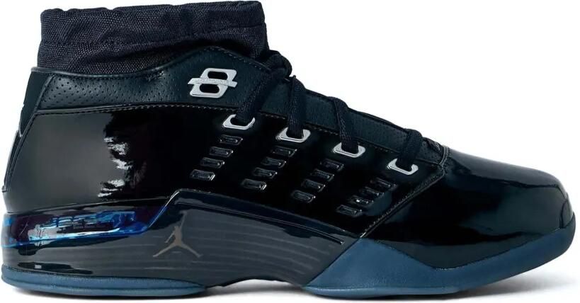 Nike patent leather high-top sneakers Zwart