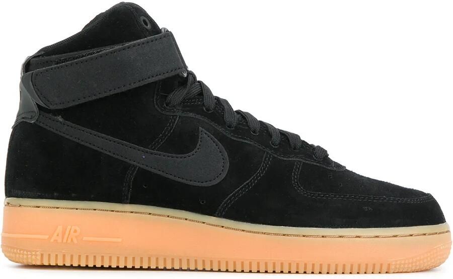 Nike platform hi-top sneakers Zwart