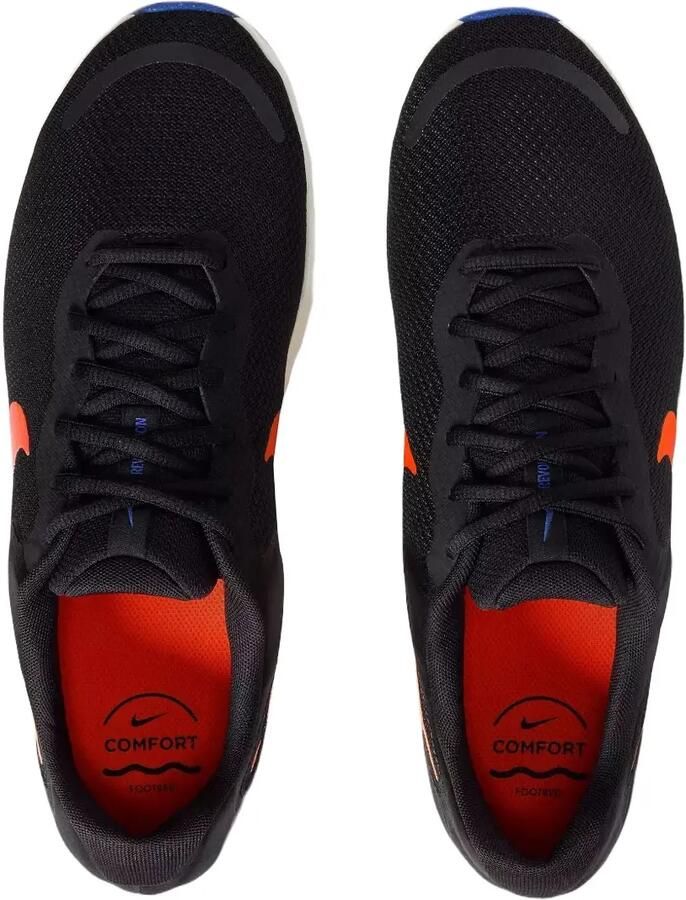 Nike Revolution 7 "Black Astronomy Blue Sail Hyper Crimson" sneakers Zwart