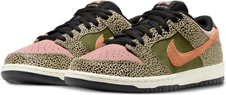 Nike SB Dunk Low "Burgundy Crush Olive Flak" sneakers Rood - Foto 16