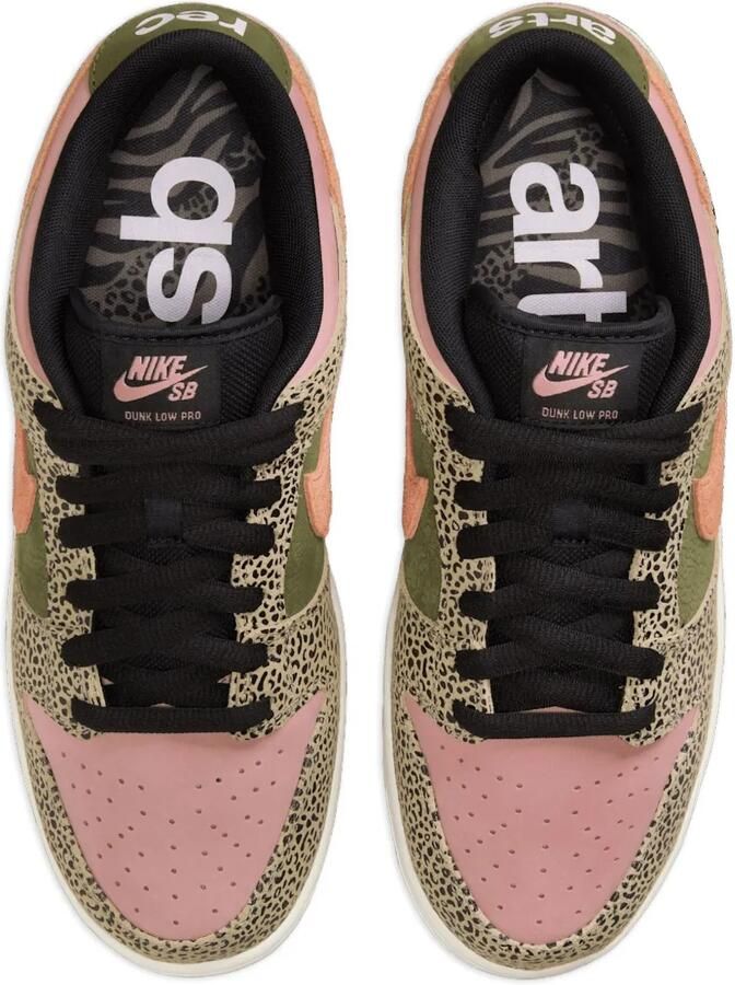 Nike SB Dunk Low "Burgundy Crush Olive Flak" sneakers Rood - Foto 2
