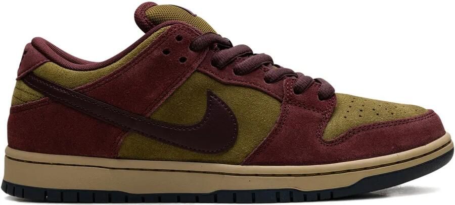 Nike SB Dunk Low "Burgundy Crush Olive Flak" sneakers Rood - Foto 9