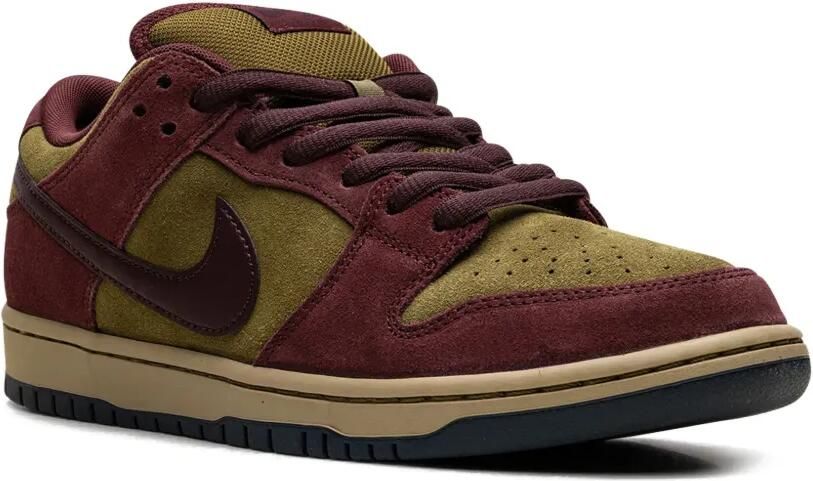 Nike SB Dunk Low "Burgundy Crush Olive Flak" sneakers Rood - Foto 5