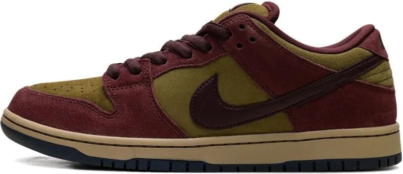 Nike SB Dunk Low "Burgundy Crush Olive Flak" sneakers Rood - Foto 15
