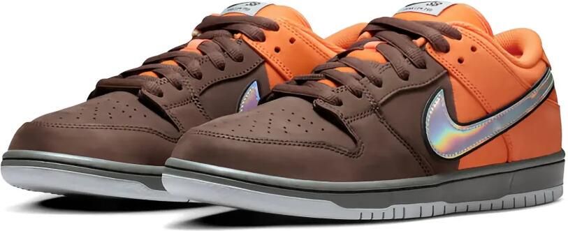 Nike Dunk Low Retro fleece-Swoosh sneakers Blauw - Foto 11