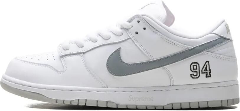 Nike SB Dunk Low "Supreme White" sneakers Wit - Foto 5