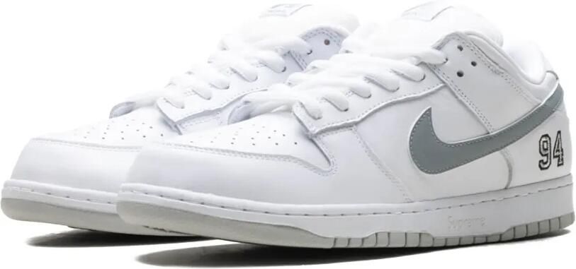Nike SB Dunk Low "Supreme White" sneakers Wit - Foto 4