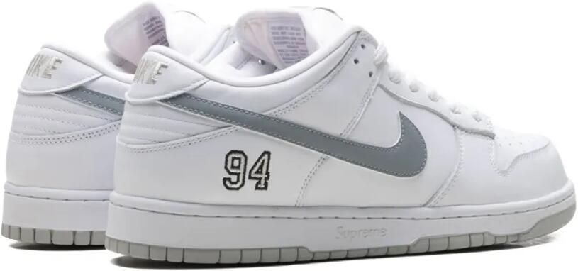 Nike SB Dunk Low "Supreme White" sneakers Wit - Foto 3