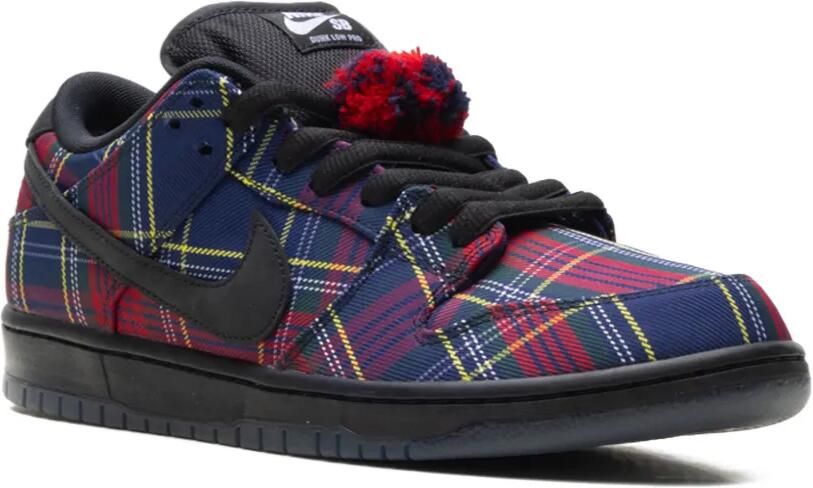 Nike SB Dunk Low-top sneakers met tartan ruit Blauw - Foto 2
