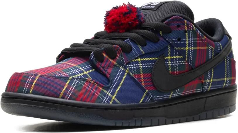Nike SB Dunk Low-top sneakers met tartan ruit Blauw - Foto 3