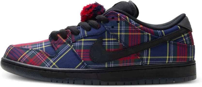 Nike SB Dunk Low-top sneakers met tartan ruit Blauw - Foto 4