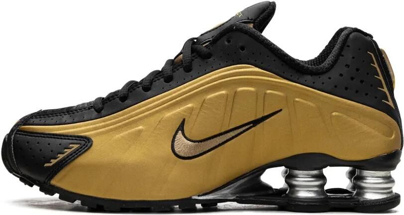 Nike Shox R4 "Black Metallic Gold" sneakers Zwart - Foto 4