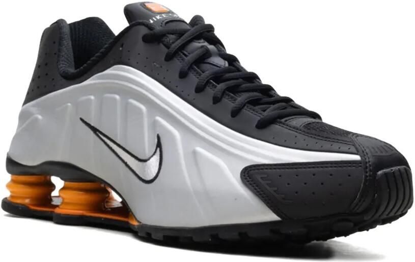 Nike Shox R4 "Black Vast Grey Bright Mandarin Metallic Silver" sneakers Zilver - Foto 2